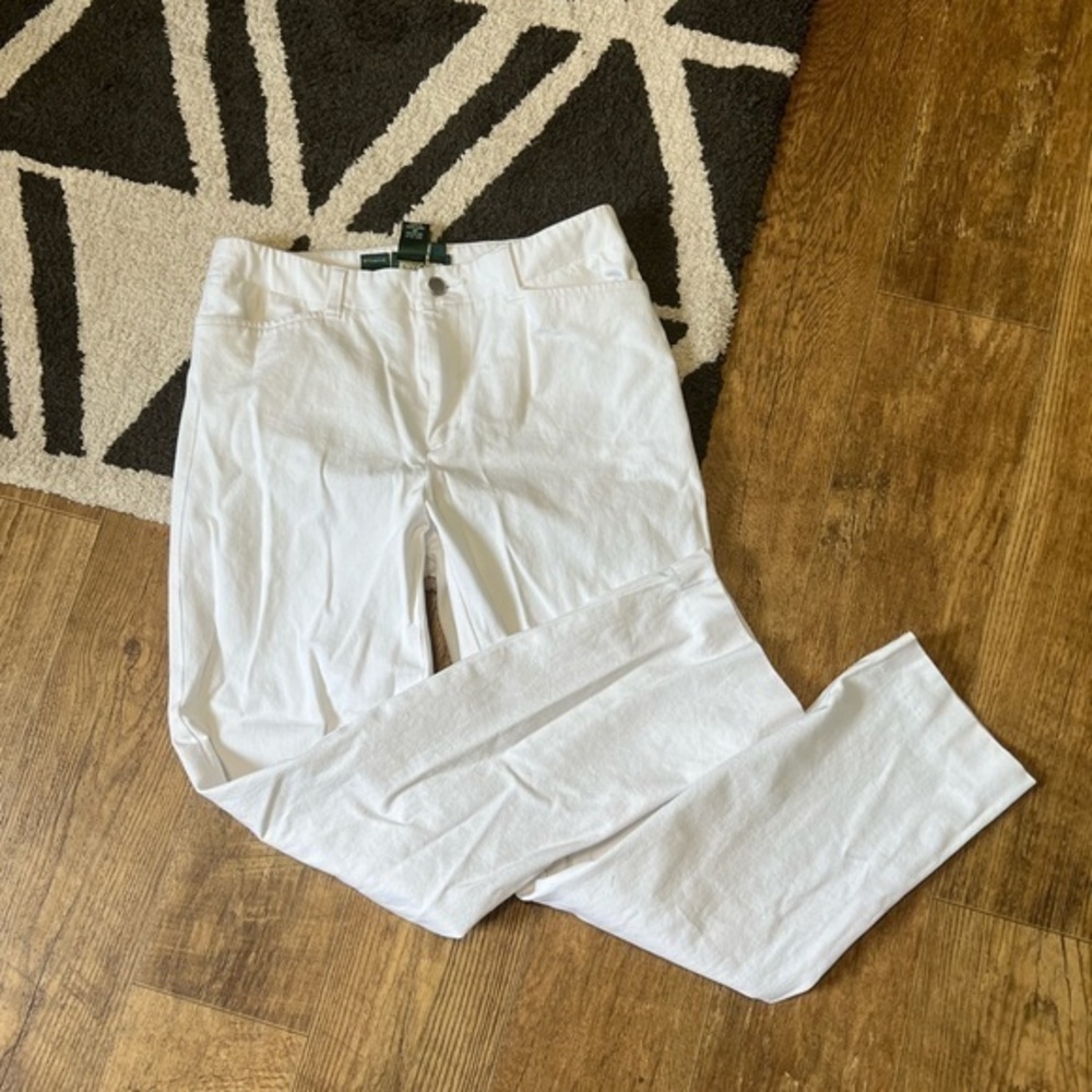 Lauren Ralph Lauren white pants jeans B3-15